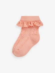 Pastel Lace Baby Socks 7 Pack (0mths-2yrs) - Image 4 of 8
