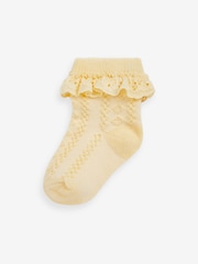 Pastel Lace Baby Socks 7 Pack (0mths-2yrs) - Image 6 of 8