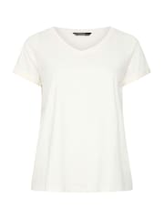 Κρεμ - Evans Slub Jersey Κοντομάνικο μπλουζάκι - Εικόνα 5 από 6