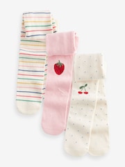 Fruit Stripe Baby Designed Tights 3 Pack (0mths-2yrs) - Image 1 of 4