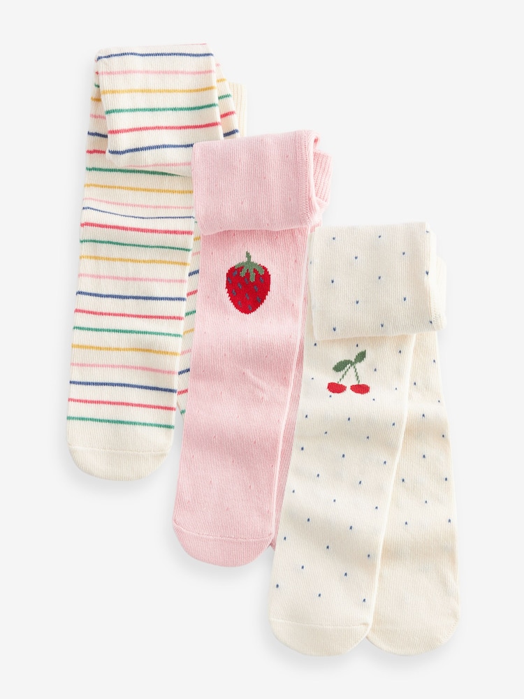 Črtasta s sadjem - dojenček Designed hlače nogavice 3 Pack (0mths-2yrs) - Slika 1 iz 4 Črtasta s sadjem - dojenček Designed hlače nogavice 3 Pack (0mths-2yrs) - Slika 1 iz 4