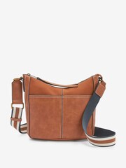 Tan Brown Casual Messenger Cross-Body Bag - Image 2 of 5