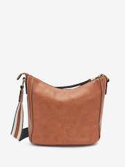 Tan Brown Casual Messenger Cross-Body Bag - Image 3 of 5