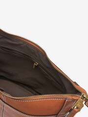 Tan Brown Casual Messenger Cross-Body Bag - Image 5 of 5