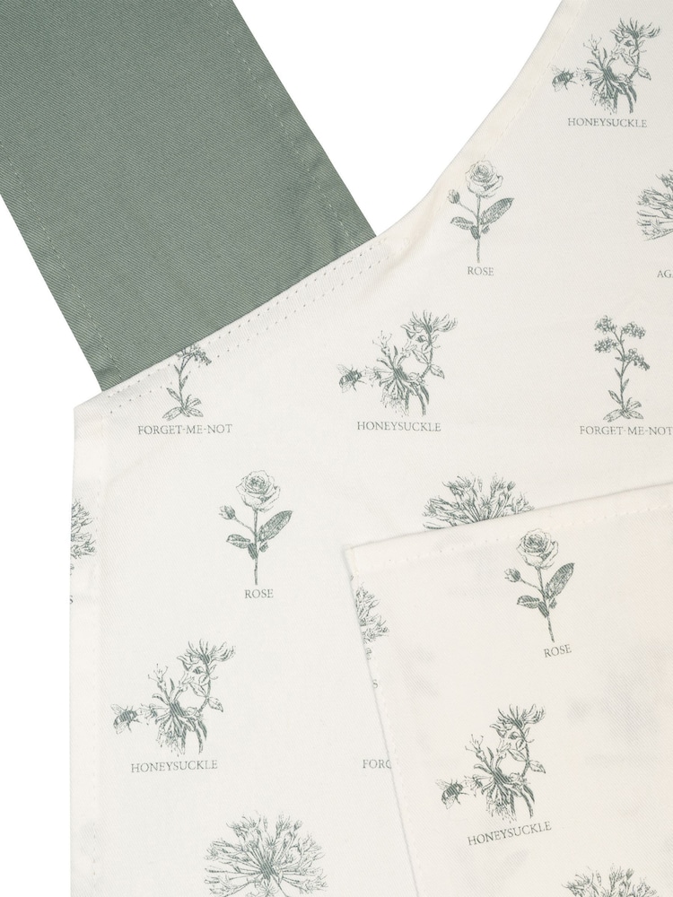 Mary Berry White Birds Cross Back 100% Cotton Apron - Image 3 of 3