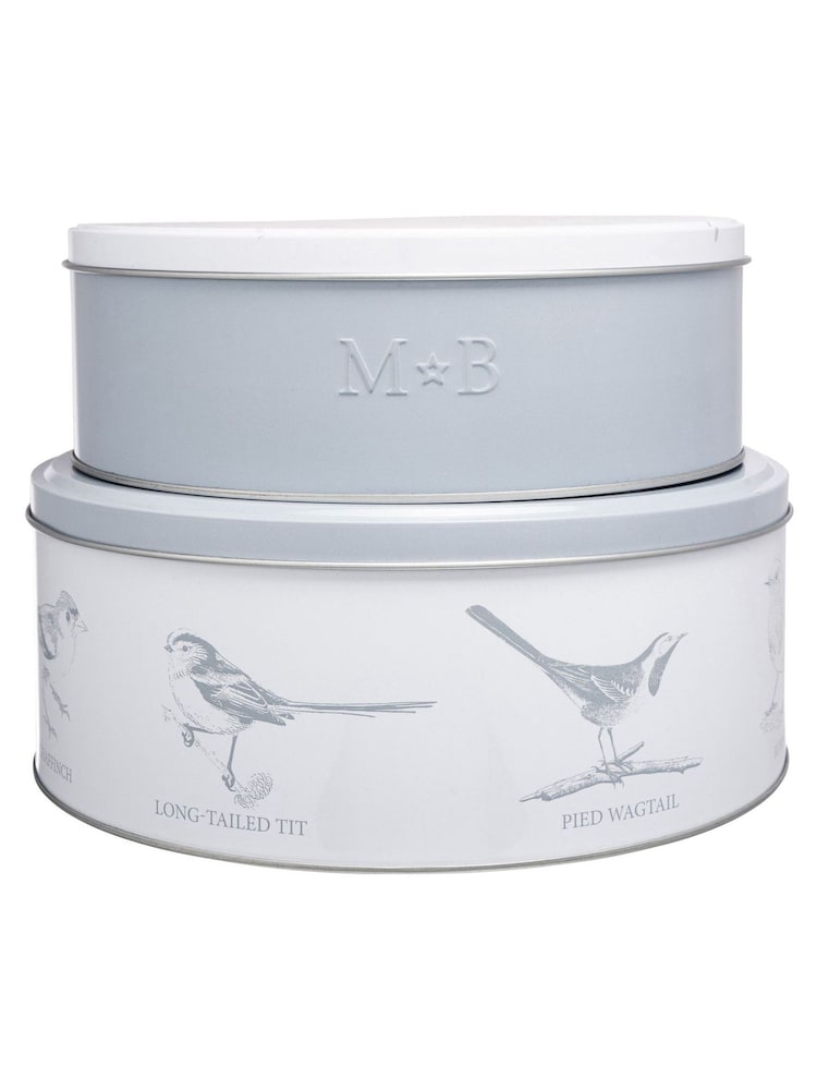 Mary Berry Set of 2 White Bird Cake Tins - Image 1 of 4