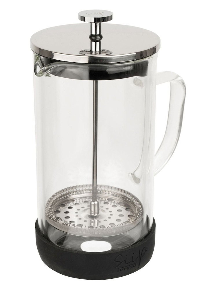 SIIP Clear 8 Cup Double Walled Glass Cafetiere - Image 3 of 3