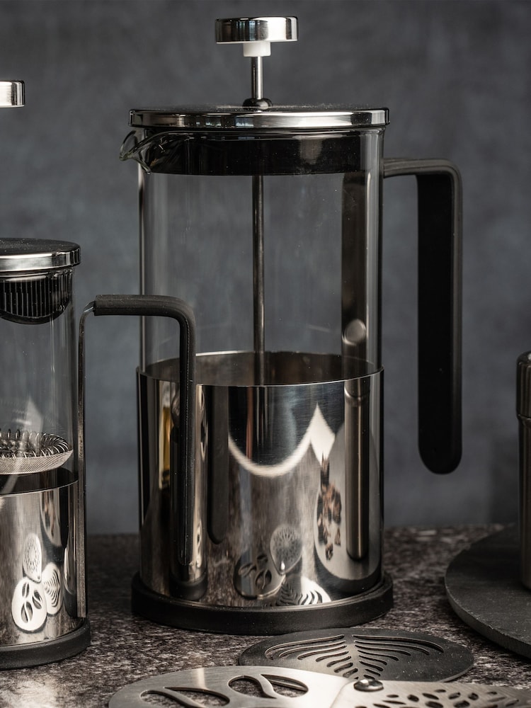 SIIP Silver Infuso 8 Cup Glass Cafetiere - Image 1 of 4