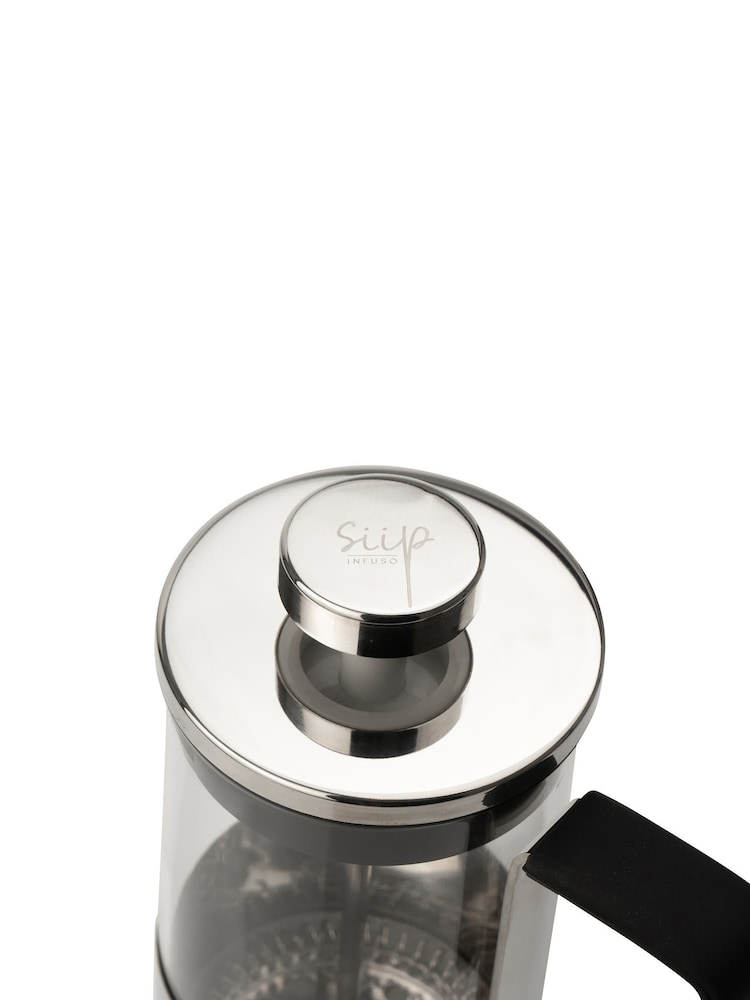 SIIP Silver Infuso 8 Cup Glass Cafetiere - Image 4 of 4