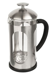 SIIP Silver 8 Cup Stainless Steel Glass Cafetiere - Image 3 of 4