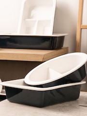 Luxe White 31cm Rectangular Roaster - Image 1 of 3