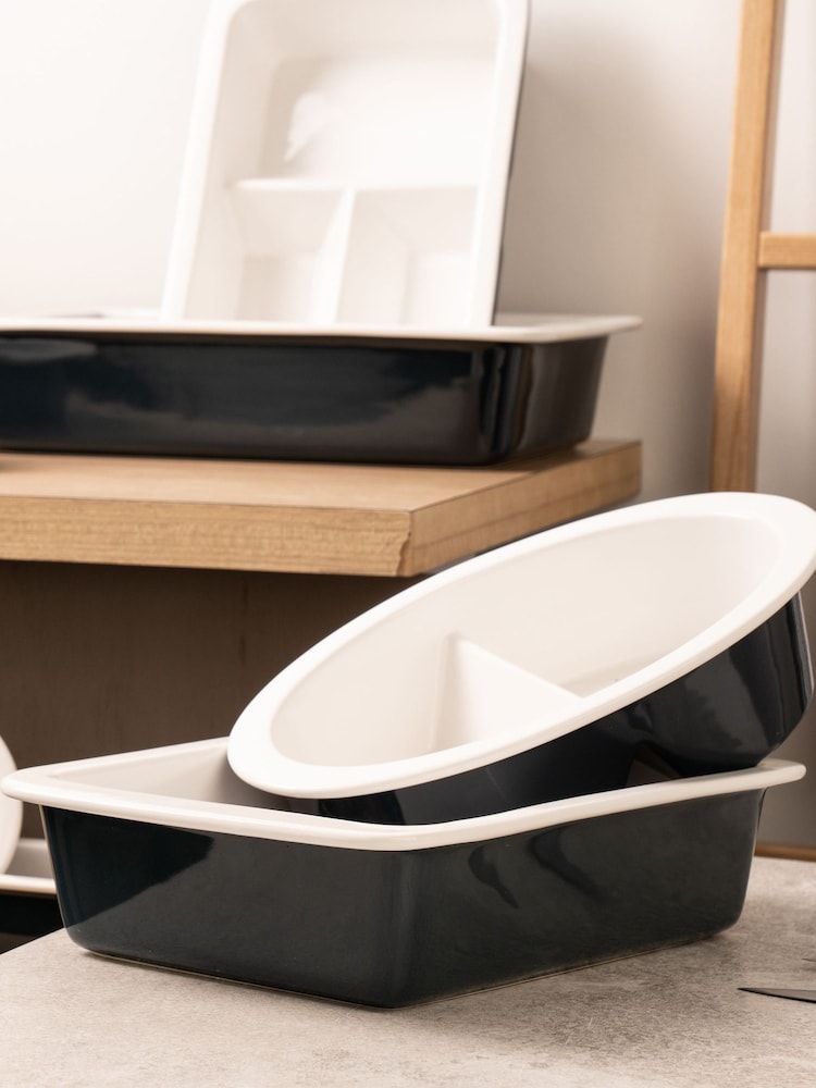 Luxe White 31cm Rectangular Roaster - Image 1 of 3