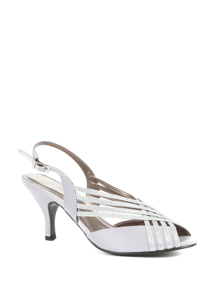 Pavers Silver Pavers Occasion Heels - Image 3 of 6