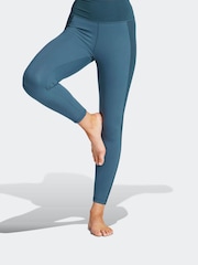 adidas Green Yoga Essentials 7/8 Leggings - Image 1 of 6