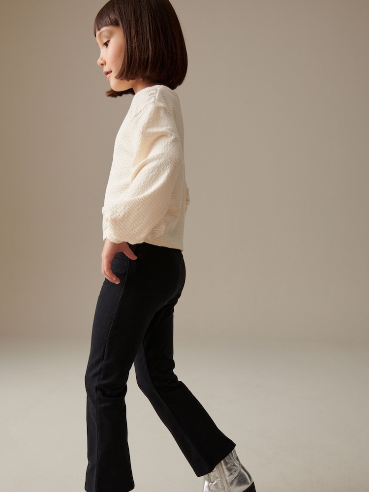 Black Flare Leggings (3-16yrs) - Image 2 of 6