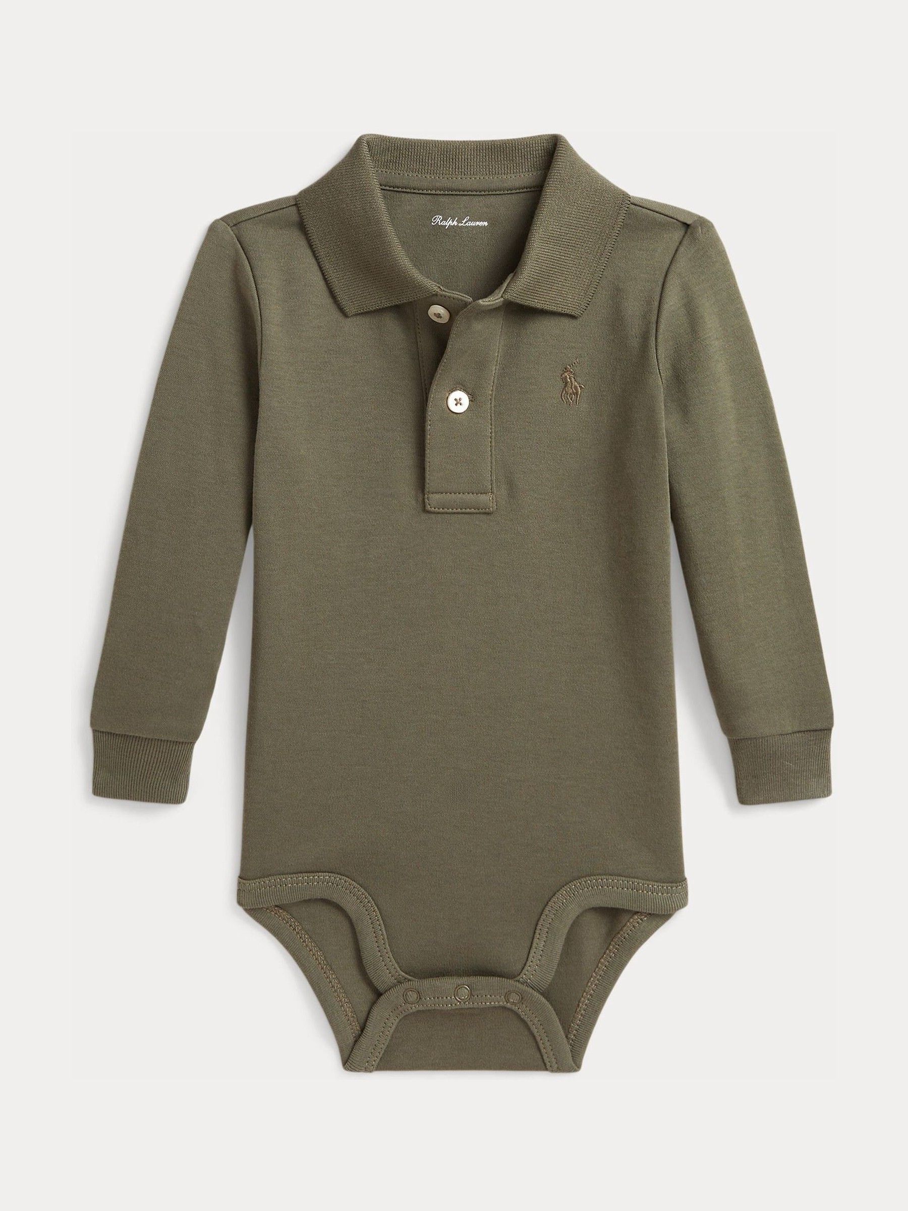 Polo Ralph Lauren Orange Polo Long Sleeve Bodysuit