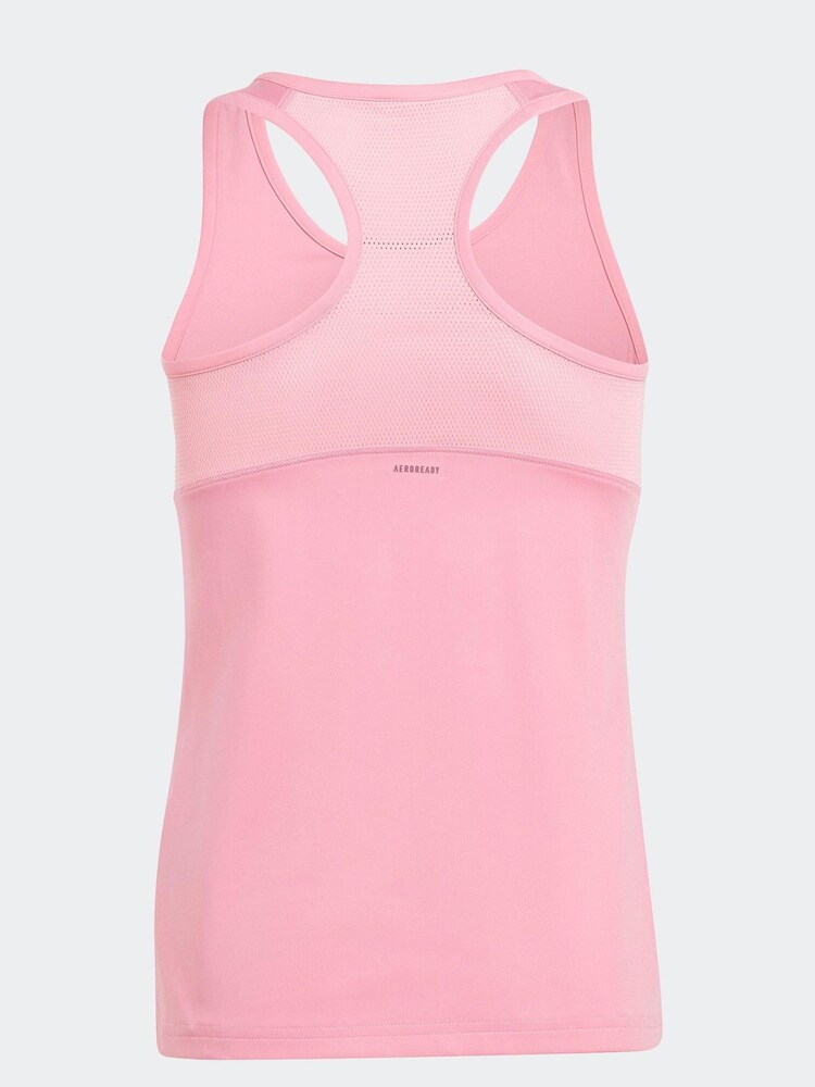 adidas Pink Sportswear Aeroready Techfit Tank Top Kids - Image 3 of 7