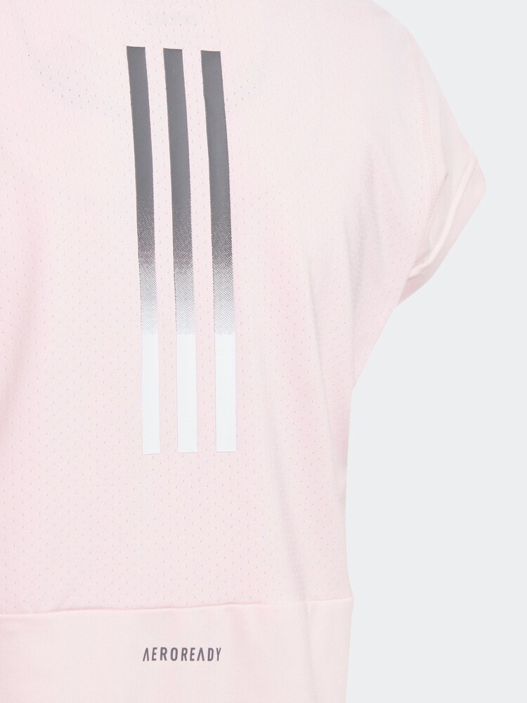 adidas Pink Sportswear Training Aeroready 3-stripes T-shirt - Image 5 of 6