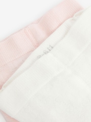 Pink/White Tights Baby 2 Pack (0mths-2yrs) - Image 4 of 4