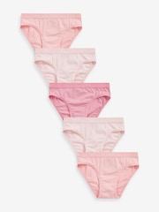 Pink Heart Elastic Character Briefs 5 Pack (3-16yrs) - Image 1 of 1