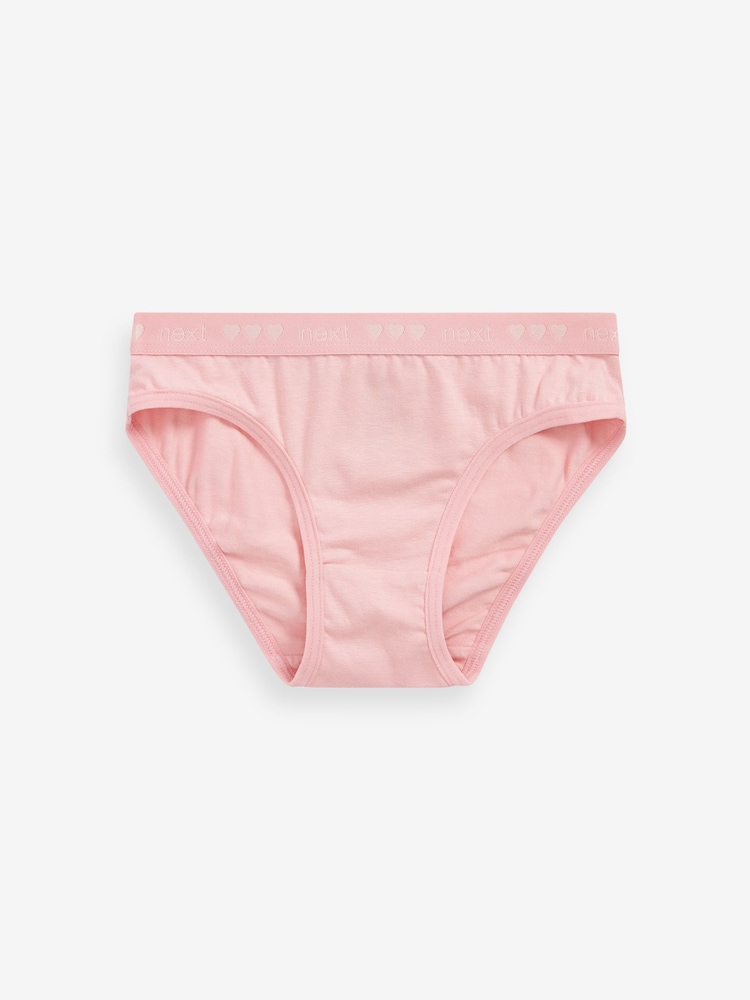 Rosa Elastisch mit Herzmotiv - Bikinislips im 5er Pack (3 bis 16 Jahre) - Bild 2 von 7