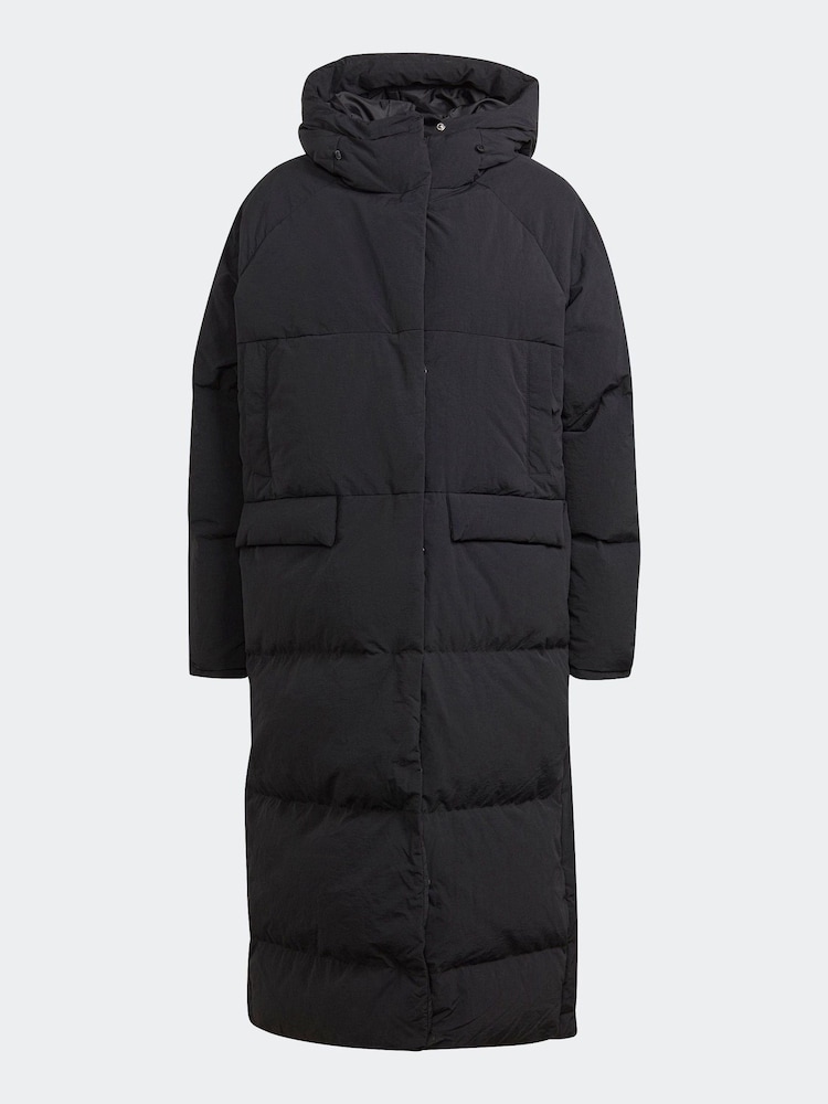 adidas Black Big Baffle Coat - Image 6 of 6