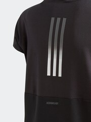 adidas Black Sportswear Training Aeroready 3-stripes T-shirt - Image 4 of 6