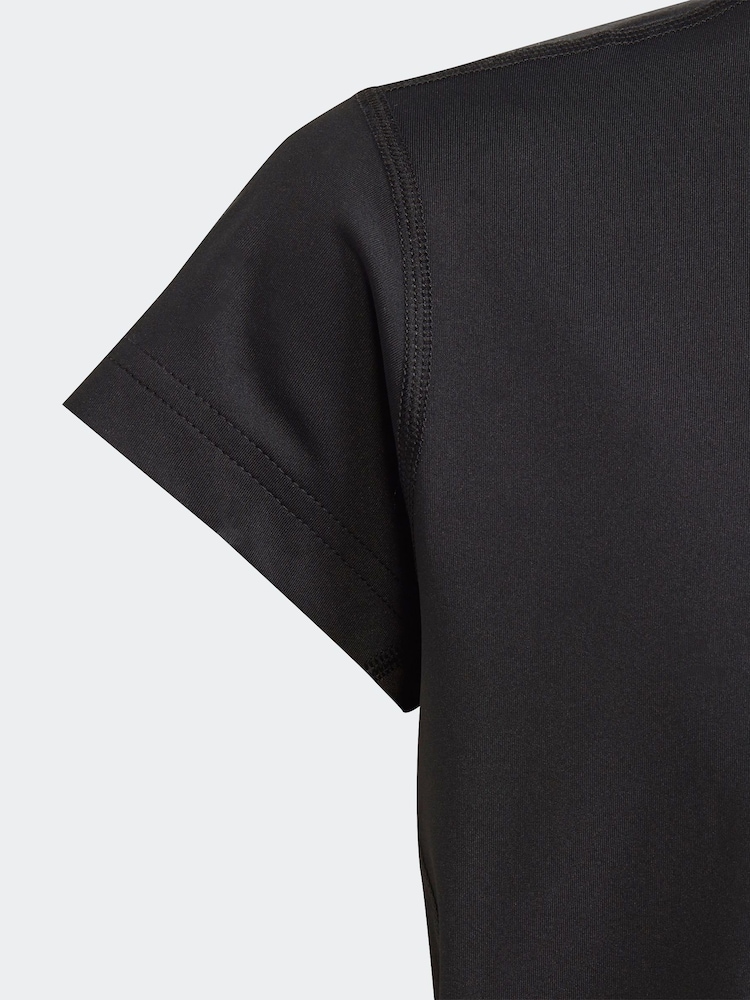 adidas Black Sportswear Training Aeroready 3-stripes T-shirt - Image 5 of 6