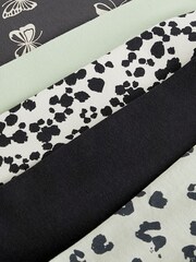 Črna/mehka zelena Animal - Nogavice 5 paket (3-16let) - Slika 3 iz 3