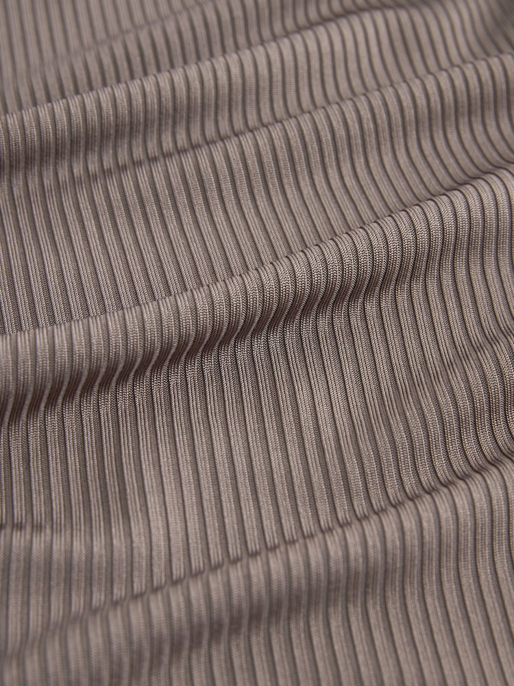 Mink Brown Asymmetric Premium Midi Dress - Image 6 of 6 Mink Brown Asymmetric Premium Midi Dress - Image 6 of 6