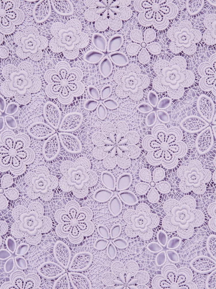 Reiss Lilac Susie 9-12 yrs Lace T-Shirt Dress - Image 7 of 7 Reiss Lilac Susie 9-12 yrs Lace T-Shirt Dress - Image 7 of 7