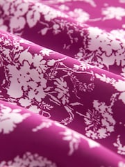 Preen Pink/Purple Curved Hem Satin Formal T-Shirt Top - Image 5 of 7