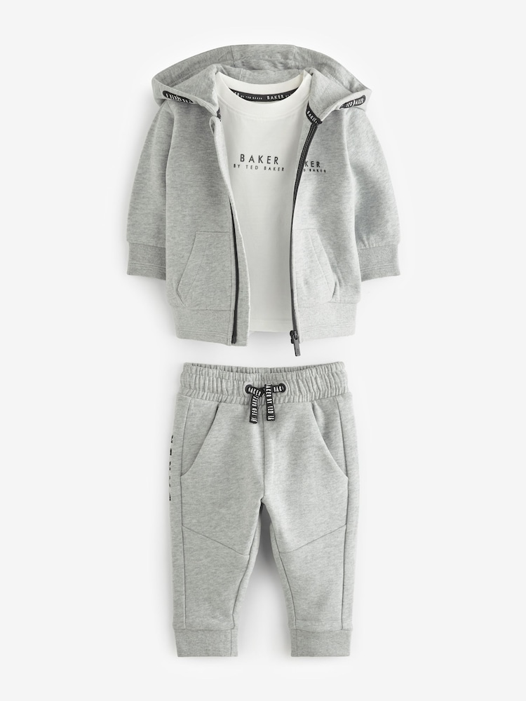 Baker by Ted Baker 100% Cotton (0-6yrs) Three Piece Tracksuit Set - Image 8 of 14