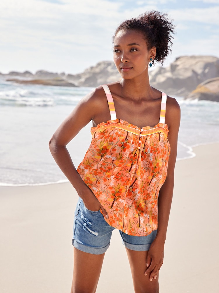Yellow Sleeveless Cami Top - Image 1 of 4