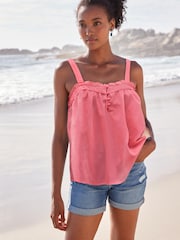 Bright Pink Sleeveless Cami Top - Image 1 of 4