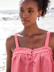 Bright Pink Sleeveless Cami Top - Image 3 of 4