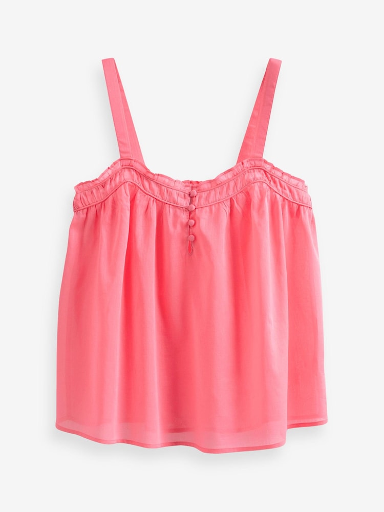 Bright Pink Sleeveless Cami Top - Image 4 of 4
