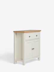 Cream Malvern Oak Effect Small Slim Sideboard - Image 8 of 8