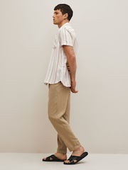 Neutral Lightweight Short Sleeve Stripe Shirt - Image 2 of 9