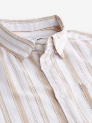 Neutral Lightweight Short Sleeve Stripe Shirt - Image 8 of 9