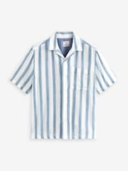 Blue Lightweight Short Sleeve Stripe Shirt - Image 3 of 5