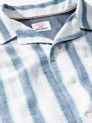 Blue Lightweight Short Sleeve Stripe Shirt - Image 4 of 5