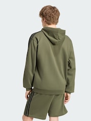 adidas Green Essentials 3-Stripes French Terry Full-Zip Hoodie - Image 2 of 5