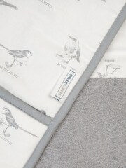 Mary Berry White Birds Double Oven 100% Cotton Gloves - Image 3 of 3