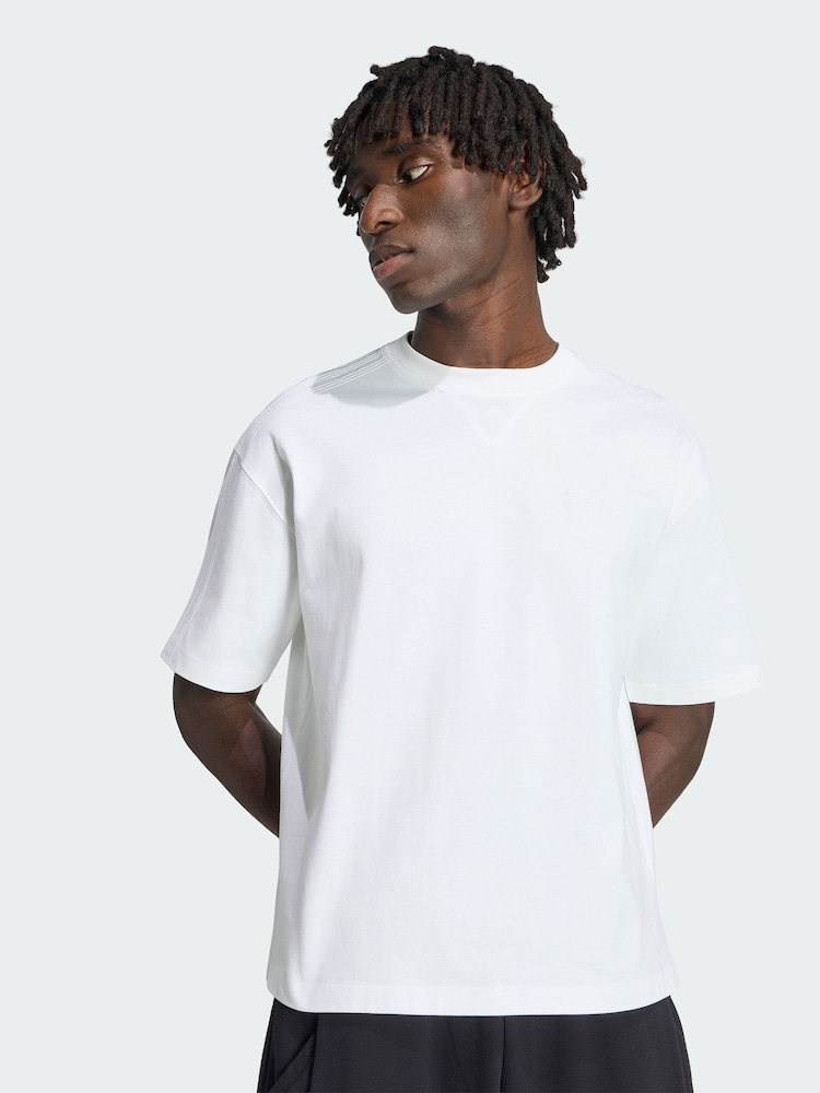 adidas Originals White Premium Essentials T-Shirt - Image 1 of 5