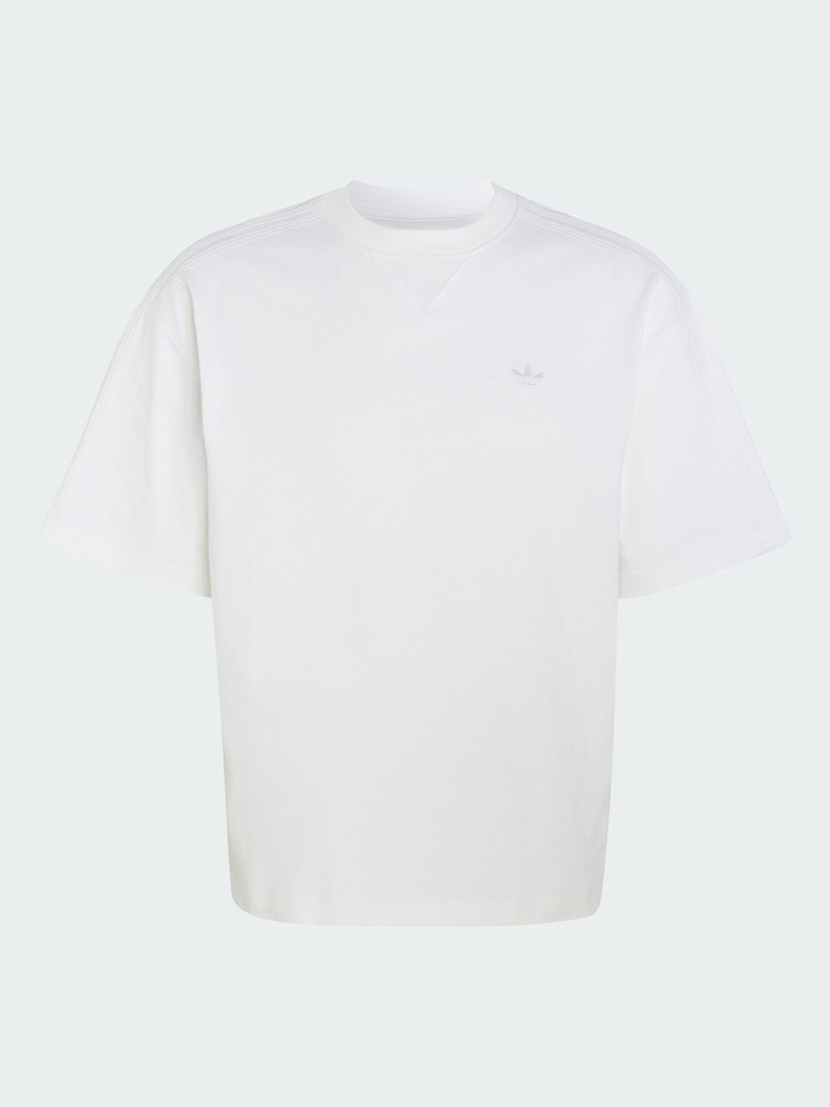 adidas Originals White Premium Essentials T-Shirt - Image 5 of 5