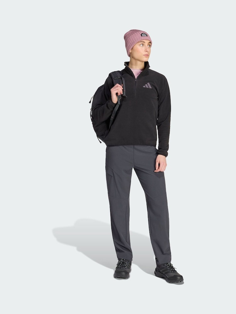 adidas Terrex Black Multi Essentials Half Zip Fleece Jacket - Image 1 of 5