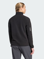adidas Terrex Black Multi Essentials Half Zip Fleece Jacket - Image 2 of 5