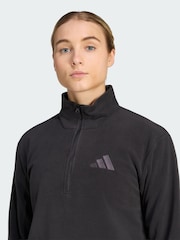 adidas Terrex Black Multi Essentials Half Zip Fleece Jacket - Image 3 of 5