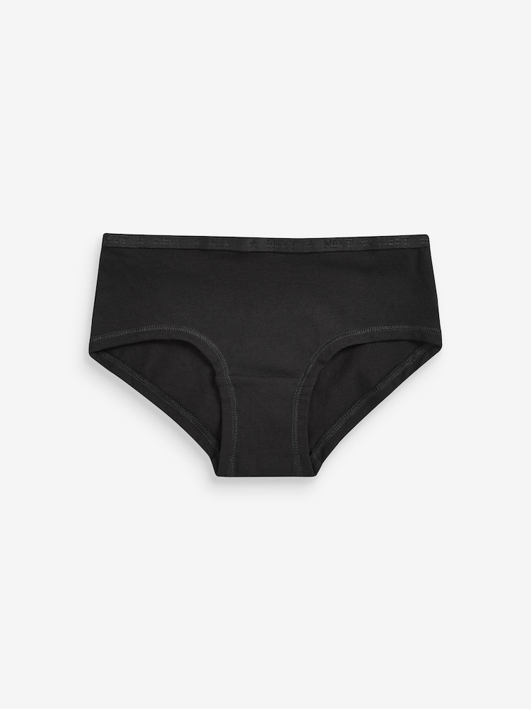 Black Elastic Trim Hipster Briefs 10 Pack (1.5-16yrs) - Image 2 of 3